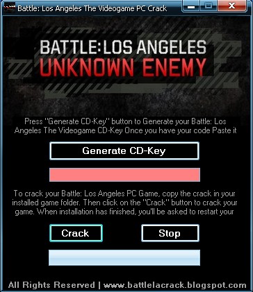 activation code for battle los angeles pc game